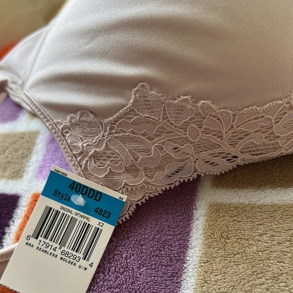 Playtex Women's Pinkish Lace Bra size 40 DDD - Picture 8 of 9